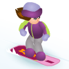playing Snowboard Betty game